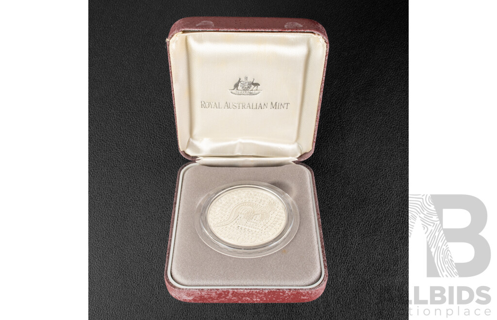 Australian RAM 2001 Silver Proof One Dollar Coin, Silver Kangaroo .999