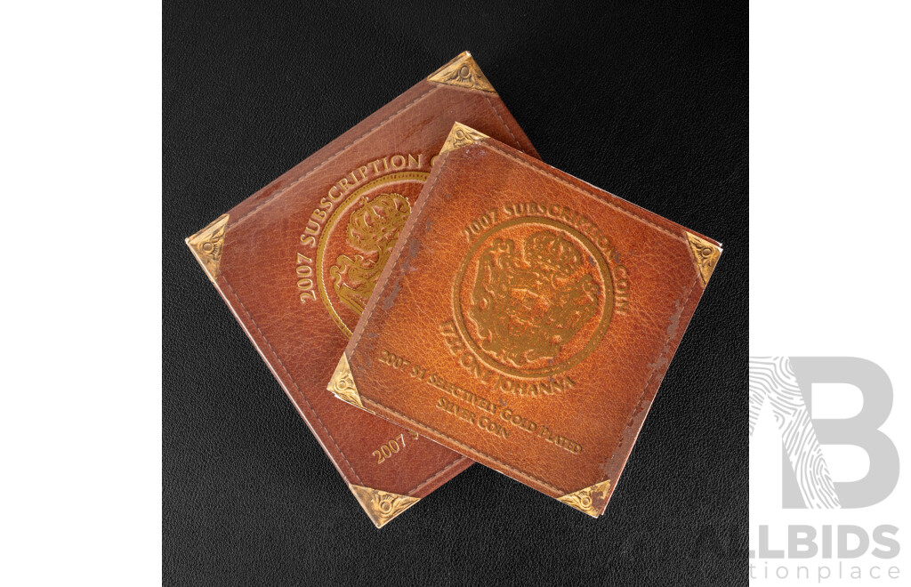 Australian RAM 2007 Silver/Selectively Gold Plated One Dollar Coin, 1732 Portuguese One Johanna Reproduction .999