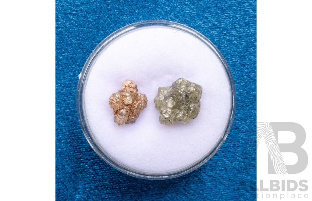 Uncut Natural Diamonds. Lot of 2  - 4.15cts