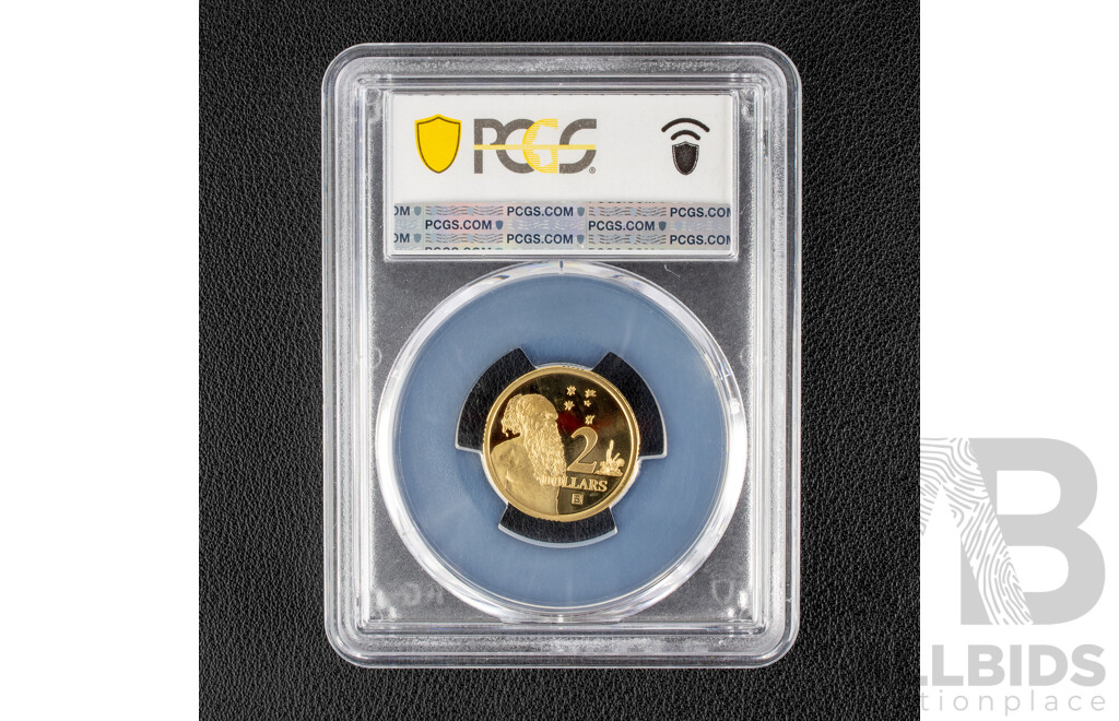 Australian 2018 Proof Two Dollar Coin, S Privy Mark, Thirtieth Anniversary of the Two Dollar Coin, Graded PCGS PR68DCAM