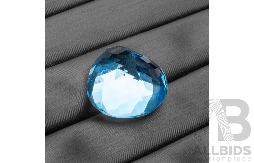 Elongated Pear Cut Swiss Blue Topaz - 26.50cts