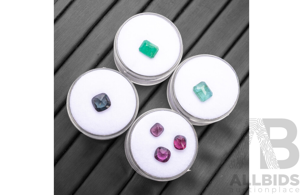 Collection of Emeralds & Spinels - Lot of 6