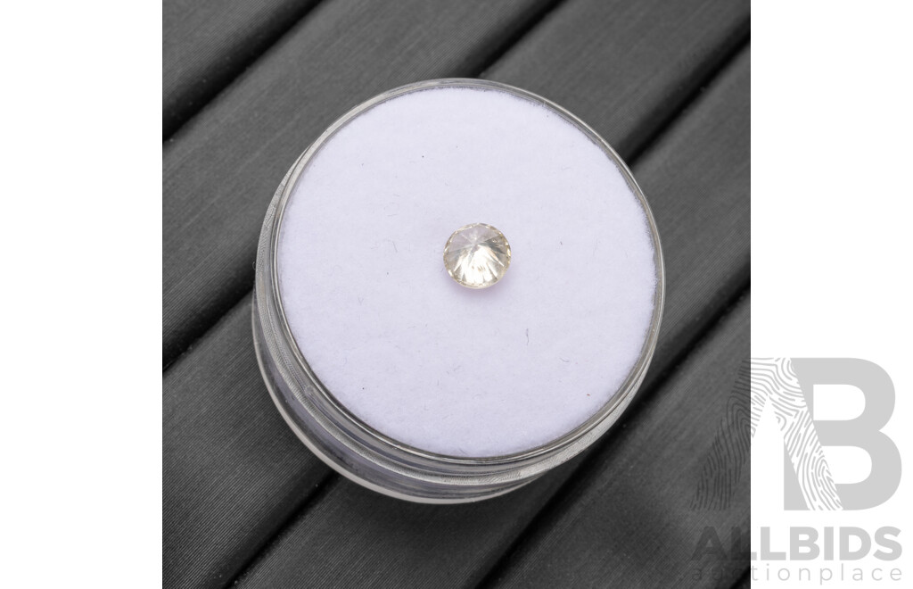 0.45ct Round Brilliant Cut Light Cape Natural Diamond
