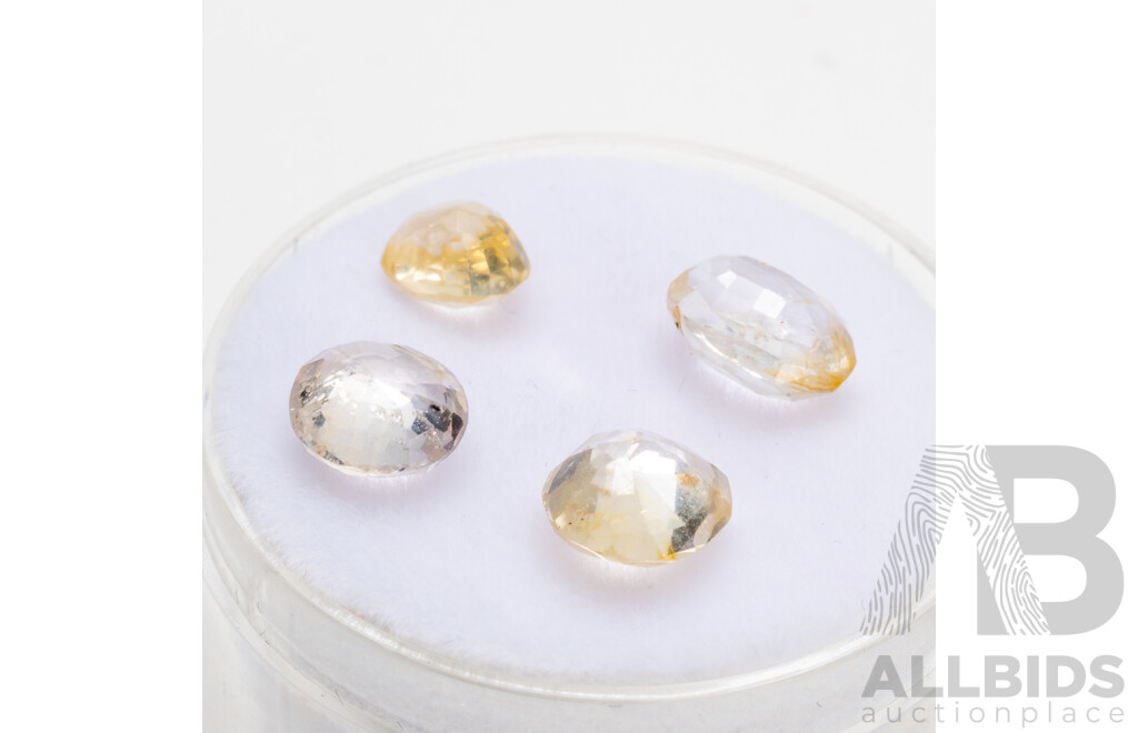 4.55cts of Natural Yellow Sapphires - Lot of 4
