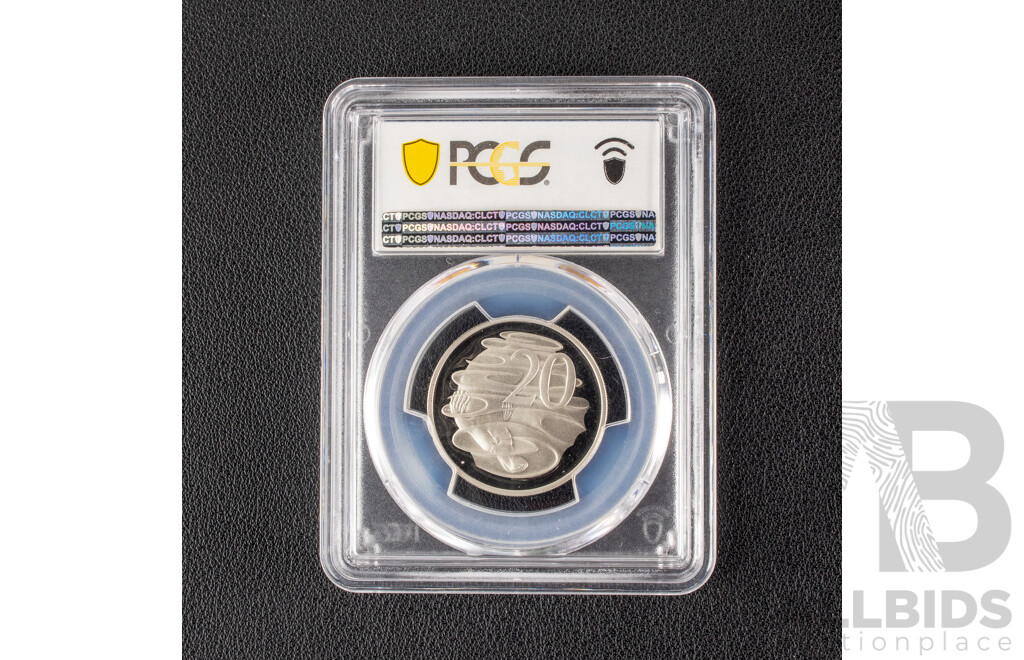 Australian 2001 Proof Twenty Cent Coin, PCGS PR70DCAM