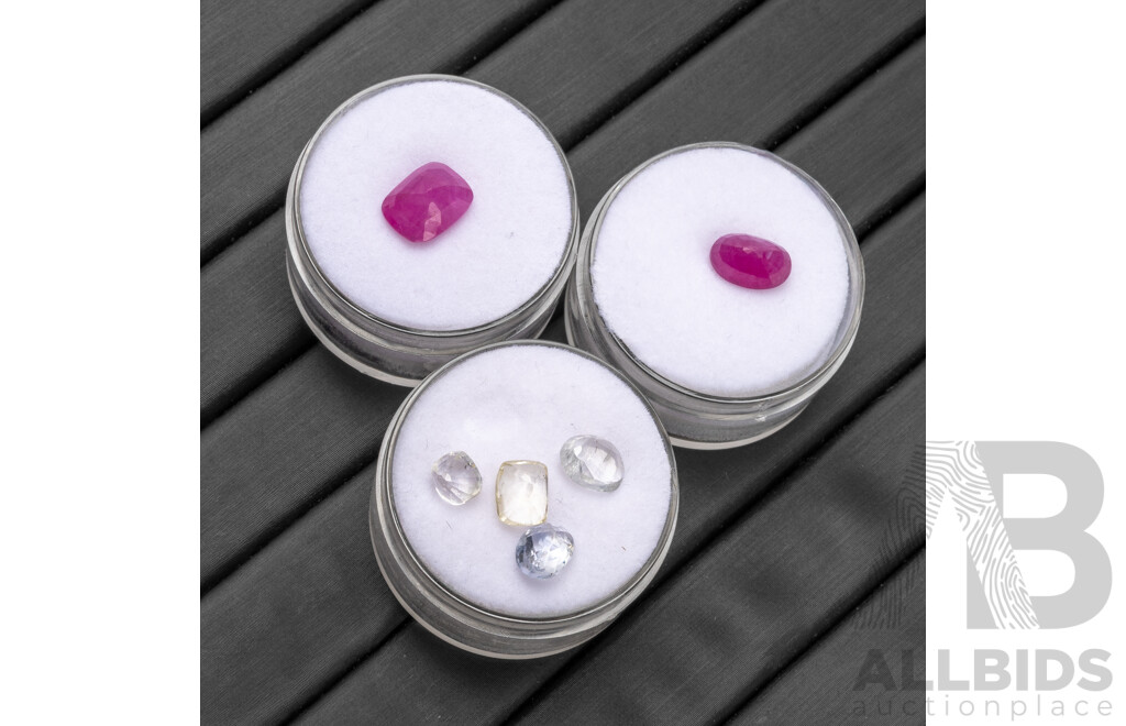 Collection of Sapphires & Rubies - Lot of 6