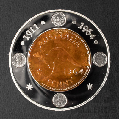 Australian RAM 2004 One Dollar Proof Coin, 40th Anniversary of the 1964 Penny .999
