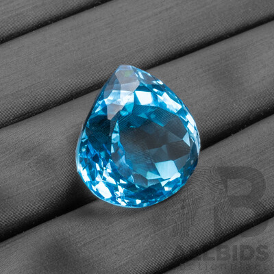Elongated Pear Cut Swiss Blue Topaz - 26.50cts
