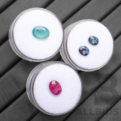 Ruby, Emerald & Spinels - Lot of 4