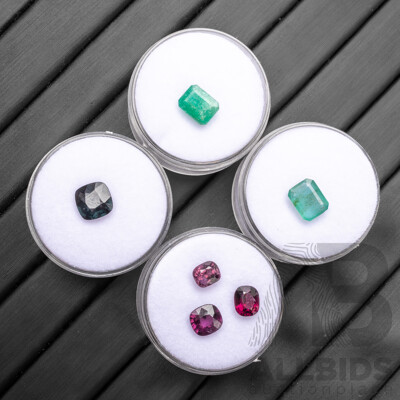 Collection of Emeralds & Spinels - Lot of 6