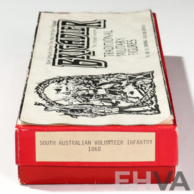 Vintage Brigadier Traditional Cast Metal Military Figures, 1868 South Australian Volunteer Infantry , Made in Australia