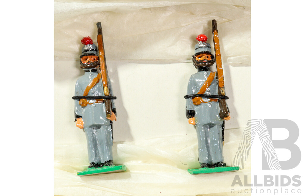 Vintage Regiments of the Australian Colonies Cast Lead Figures, First New South Wales Rifle Volunteers, Made in Australia