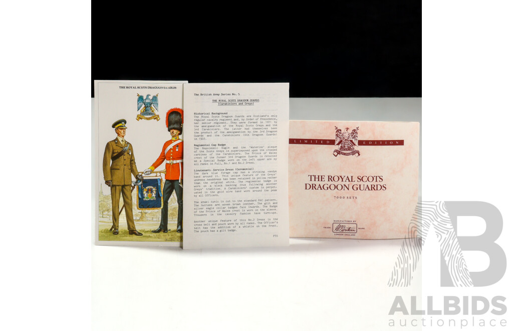 Britains Limited Edition ‘The Royal Scots Dragoon Guards’ Figure Set, Made in England  - 1:32 Scale