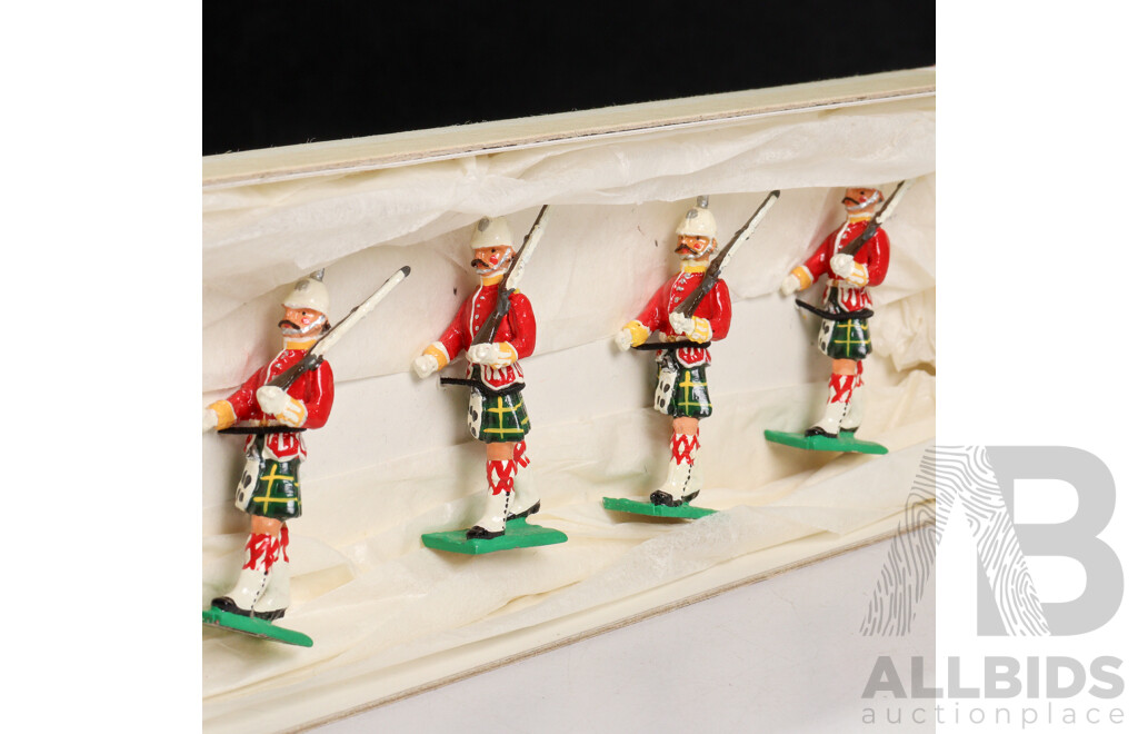 Vintage Regiments of the Australian Colonies Cast Lead Figures, Queensland Scottish Volunteers Corps, Made in Australia