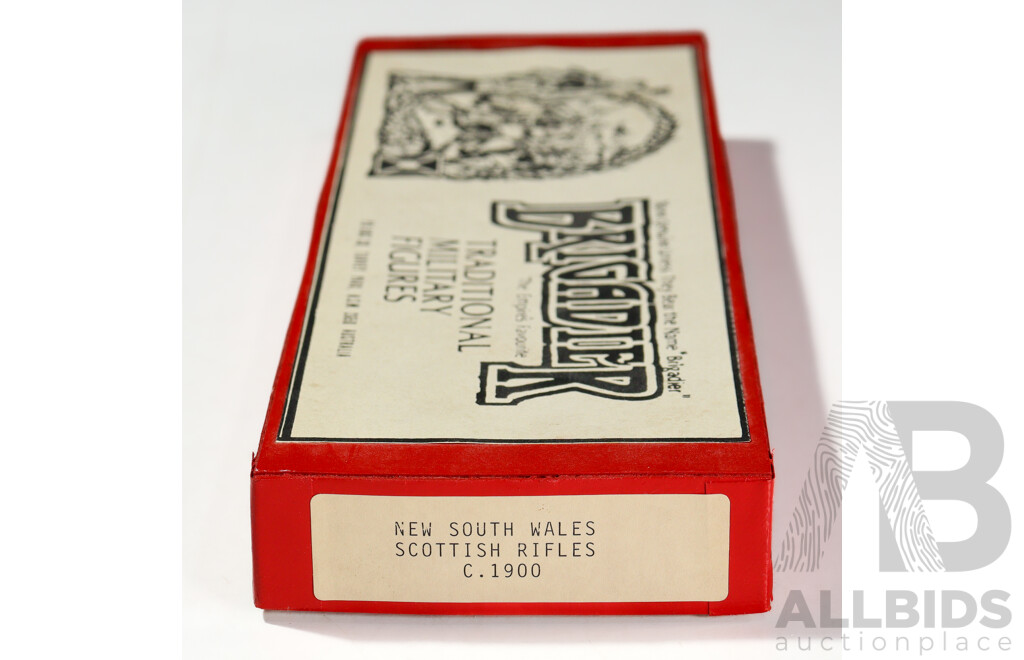 Vintage Brigadier Traditional Cast Metal Military Figures, 1900 New South Wales Scottish Rifles, Made in Australia