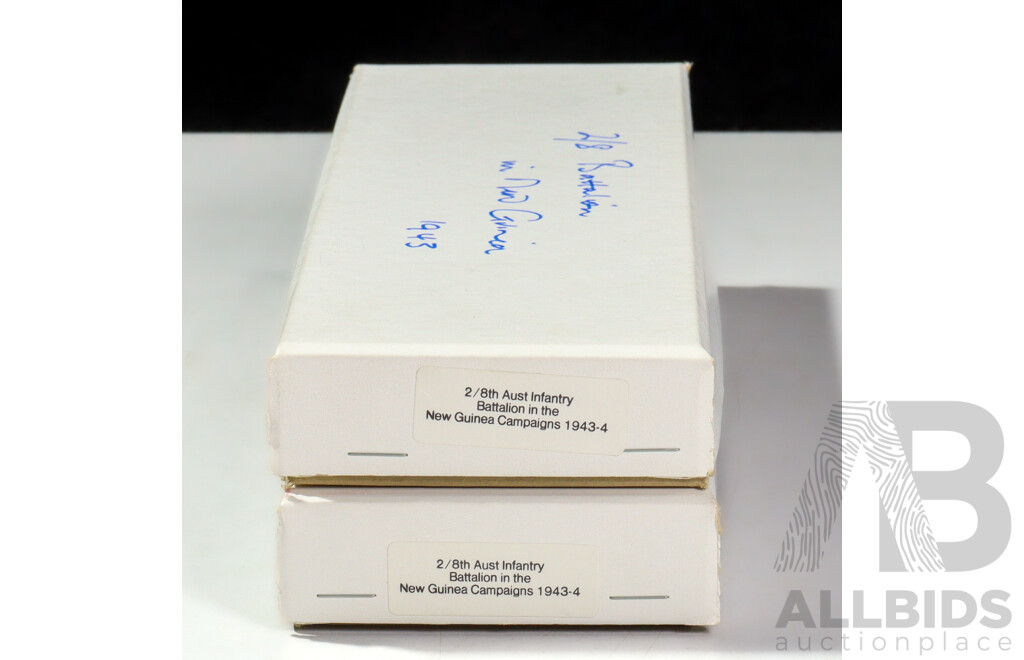 Vintage Cast Lead Military Figures, 1943-4 Australian 2/8th Infantry Battalion in the New Guinea Campaigns