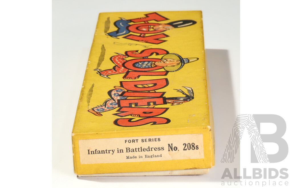 Vintage Britains Cast Lead British Infantry in Battledress, Made in England