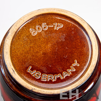 Collection of Three Glazed West German Pottery Pieces