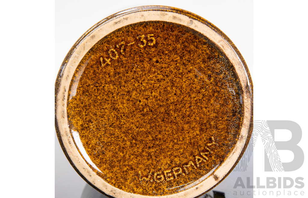 Collection of Three Glazed West German Pottery Pieces