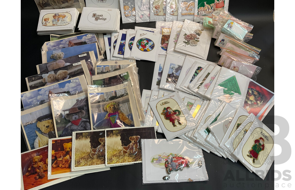 Handmade Assorted Greeting Cards, Some 3D, Primarily Christmas Themed