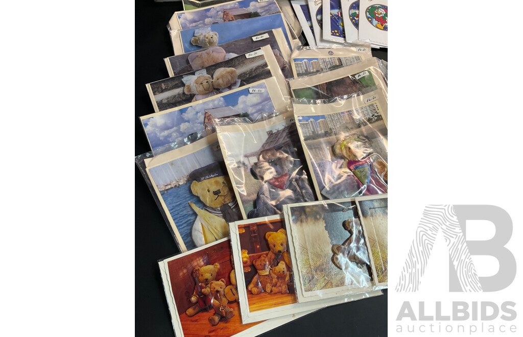 Handmade Assorted Greeting Cards, Some 3D, Primarily Christmas Themed