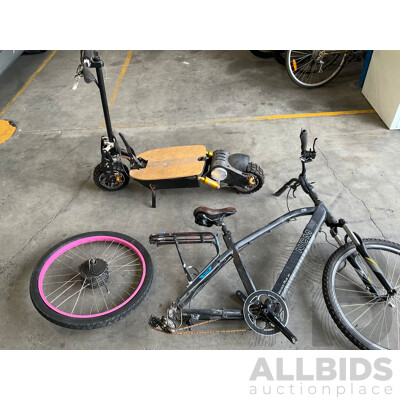 Spare & Repair - NCM 28 '' Frame with Front Wheel &  Cheng Shine Tire Size 26'' & E-scooter