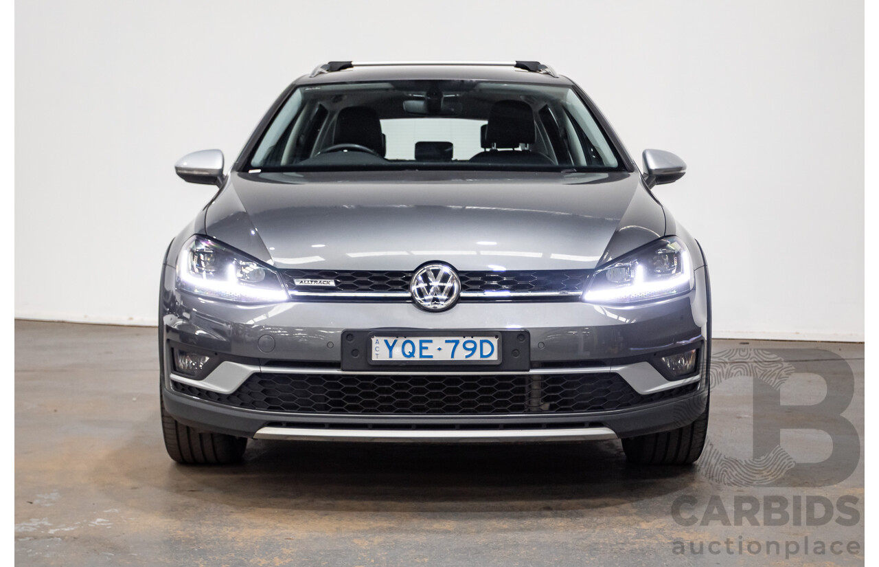 06/2017 Volkswagen Golf Alltrack 135 TDI Premium (AWD) AU MY18 4D Indium Grey Metallic Turbo Diesel 2.0L