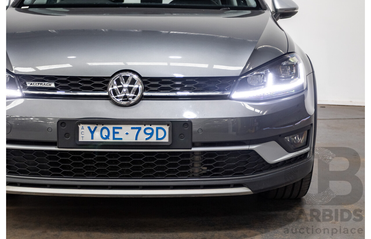 06/2017 Volkswagen Golf Alltrack 135 TDI Premium (AWD) AU MY18 4D Indium Grey Metallic Turbo Diesel 2.0L