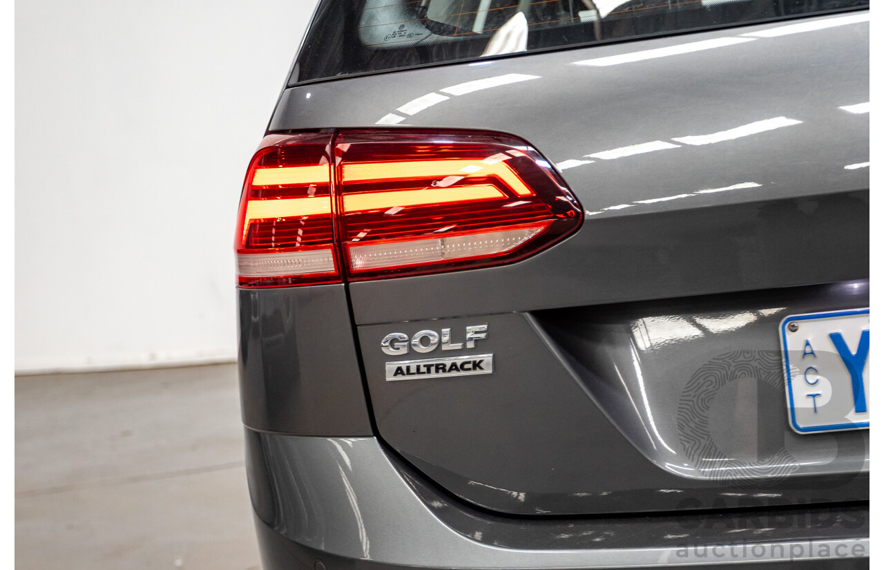 06/2017 Volkswagen Golf Alltrack 135 TDI Premium (AWD) AU MY18 4D Indium Grey Metallic Turbo Diesel 2.0L