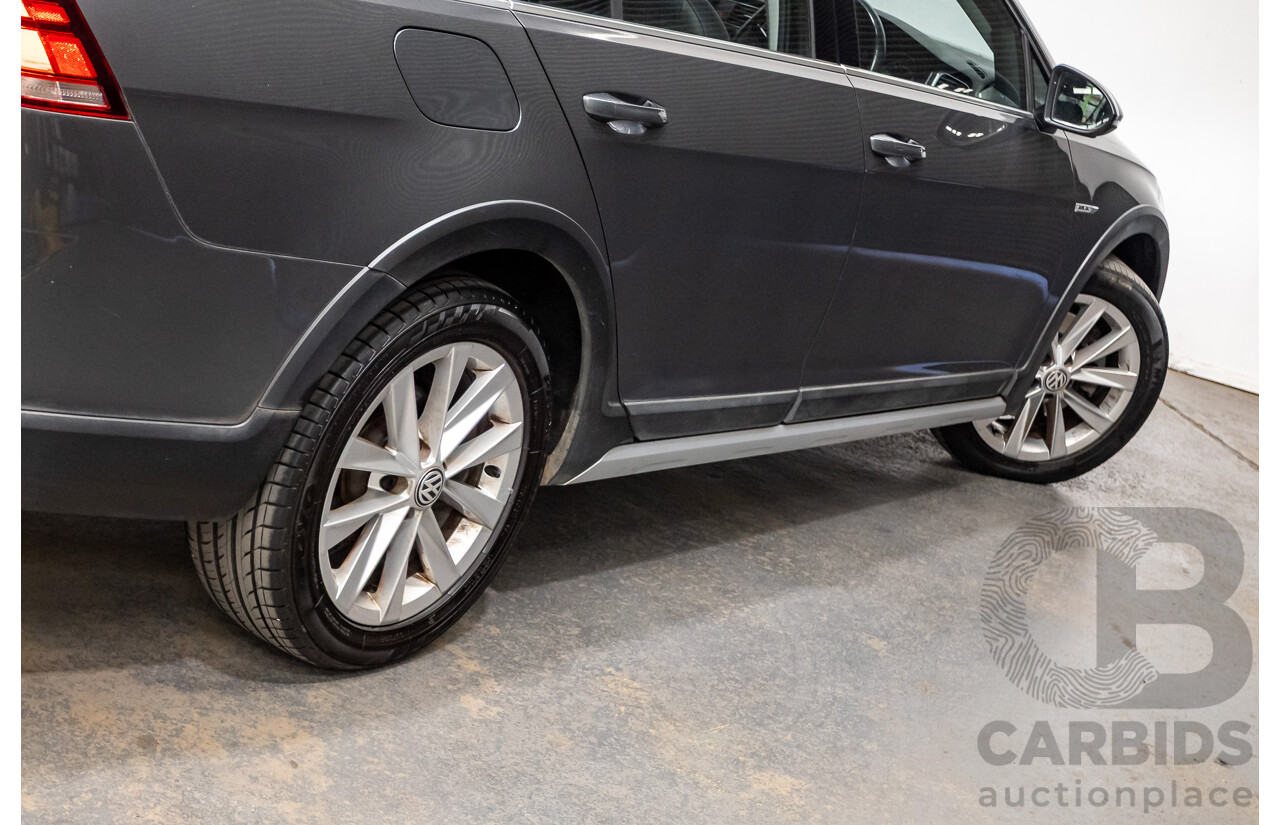 06/2017 Volkswagen Golf Alltrack 135 TDI Premium (AWD) AU MY18 4D Indium Grey Metallic Turbo Diesel 2.0L