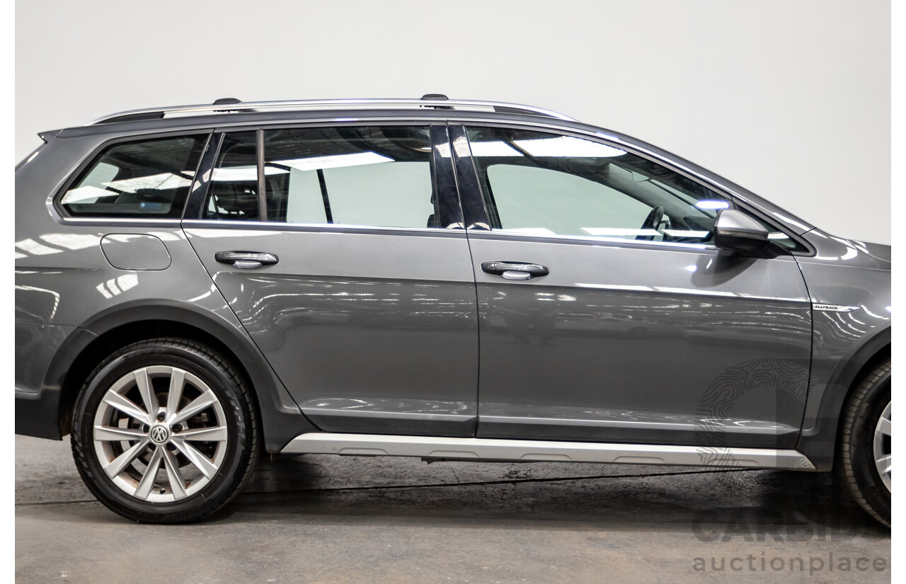 06/2017 Volkswagen Golf Alltrack 135 TDI Premium (AWD) AU MY18 4D Indium Grey Metallic Turbo Diesel 2.0L