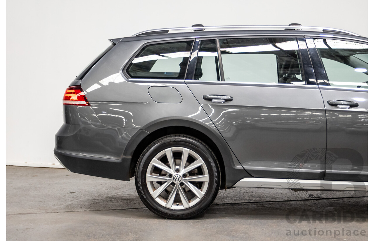 06/2017 Volkswagen Golf Alltrack 135 TDI Premium (AWD) AU MY18 4D Indium Grey Metallic Turbo Diesel 2.0L