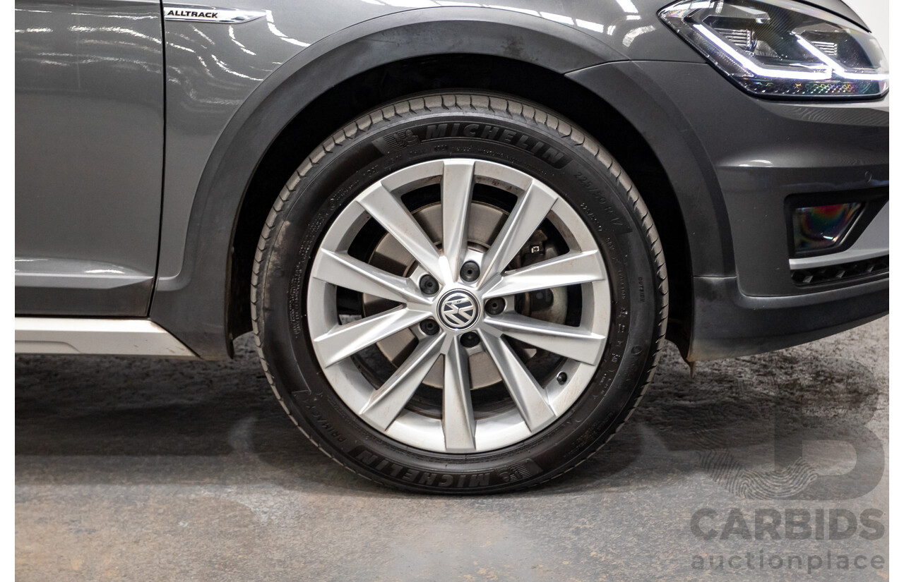 06/2017 Volkswagen Golf Alltrack 135 TDI Premium (AWD) AU MY18 4D Indium Grey Metallic Turbo Diesel 2.0L