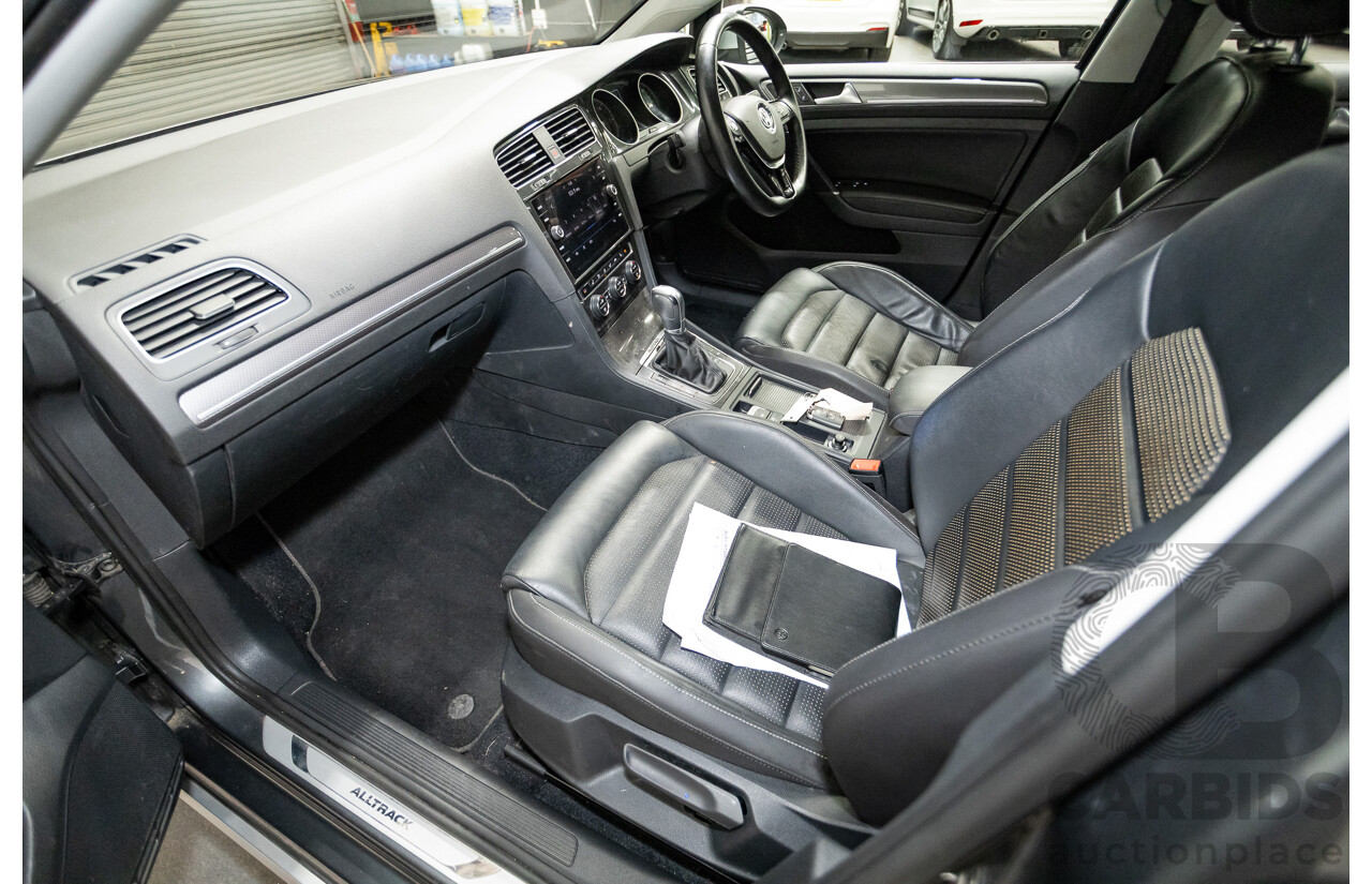 06/2017 Volkswagen Golf Alltrack 135 TDI Premium (AWD) AU MY18 4D Indium Grey Metallic Turbo Diesel 2.0L