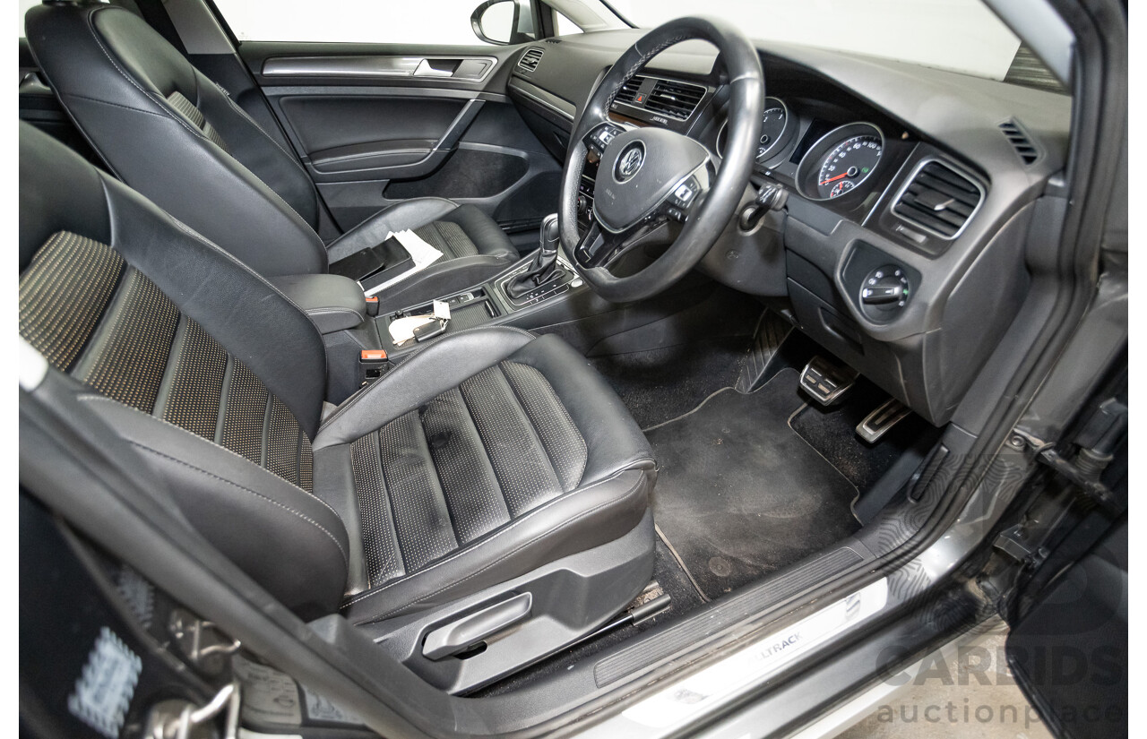 06/2017 Volkswagen Golf Alltrack 135 TDI Premium (AWD) AU MY18 4D Indium Grey Metallic Turbo Diesel 2.0L