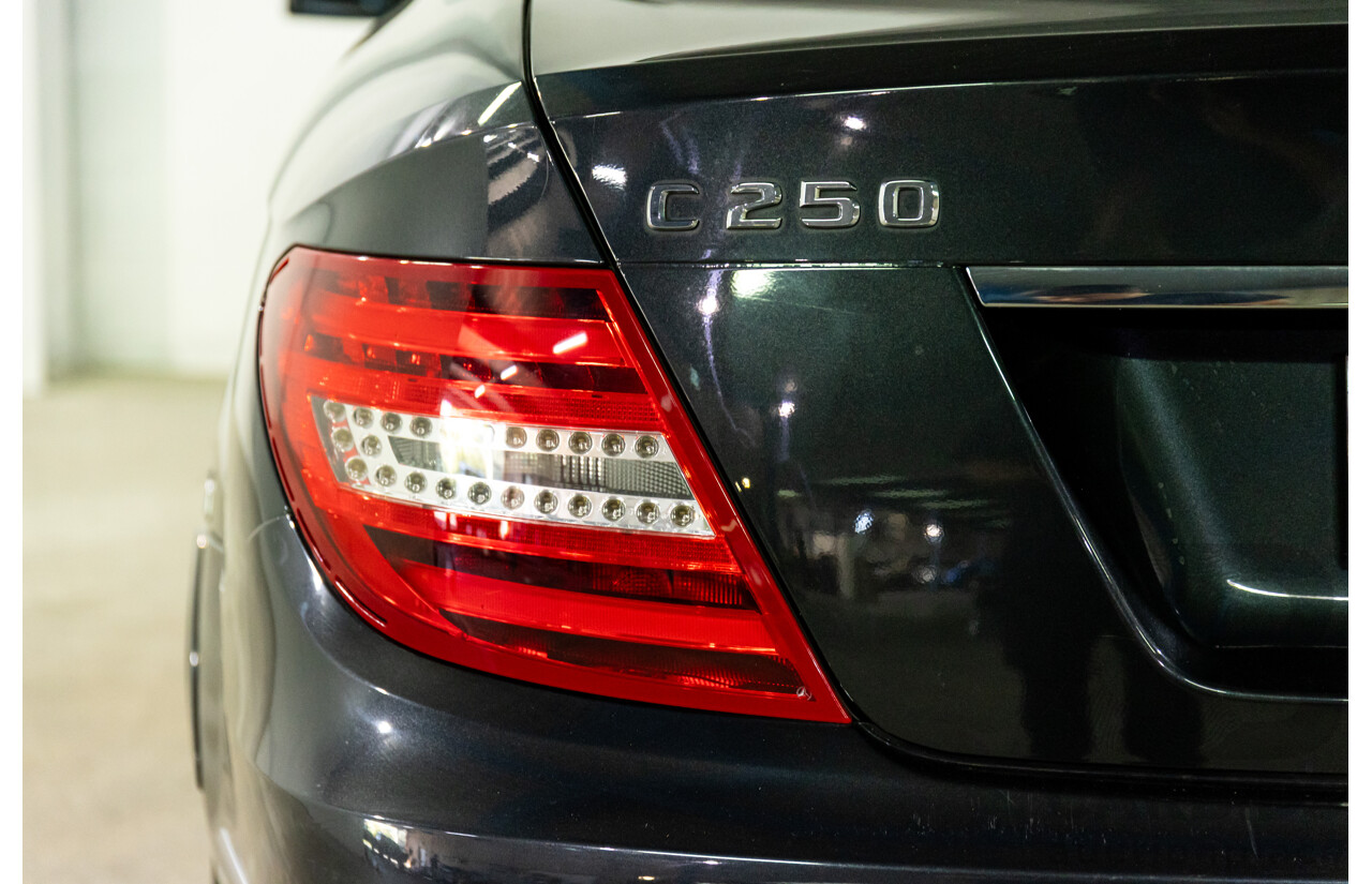 7/2012 Mercedes-Benz C250 CDI BE W204 MY11 2d Coupe Magnetite Black Metallic Turbo Diesel 2.1L