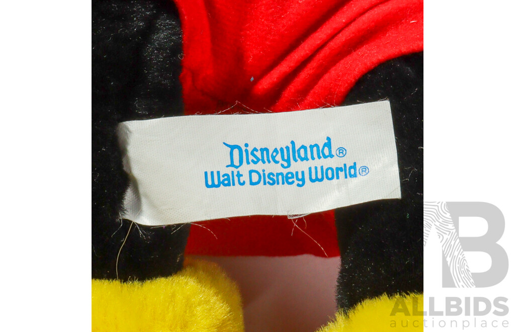 Vintage Stuffed Mickey and Minnie Mouse Figures Circa 2000