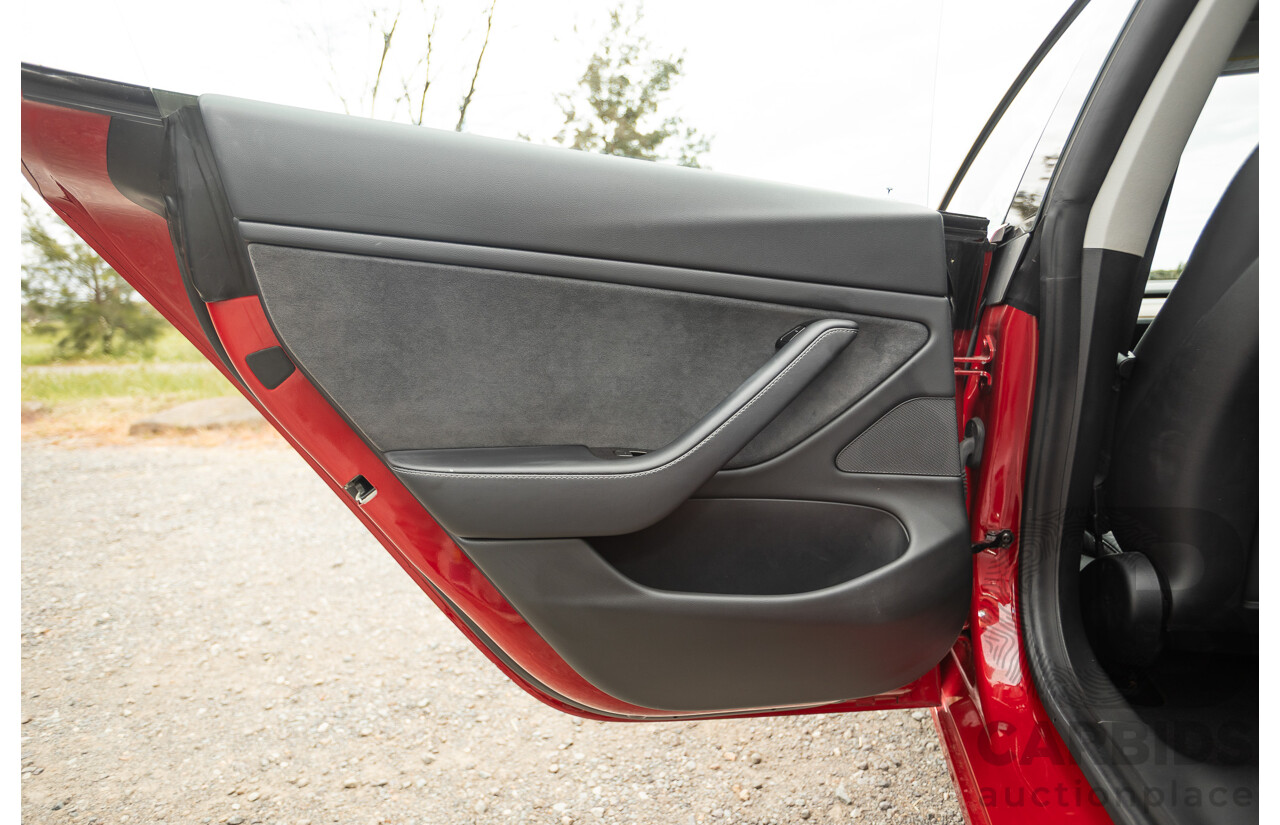 01/2020 Tesla Model 3 Performance (AWD) Dual Motor 4d Sedan Red - Dedicated Electric EV 335kw