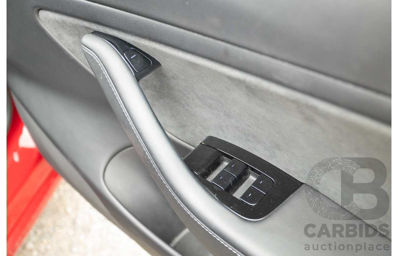 01/2020 Tesla Model 3 Performance (AWD) Dual Motor 4d Sedan Red - Dedicated Electric EV 335kw