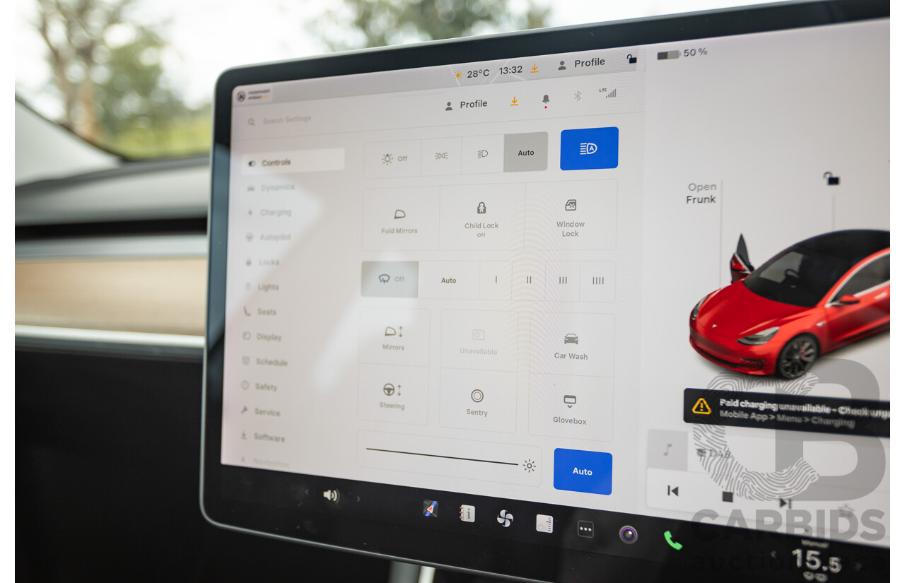 01/2020 Tesla Model 3 Performance (AWD) Dual Motor 4d Sedan Red - Dedicated Electric EV 335kw