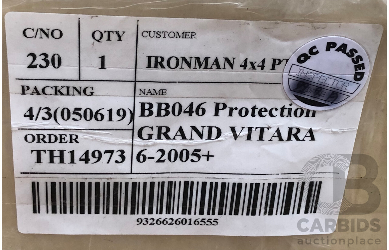Ironman 4x4 Commercial Deluxe Bull Bar, BBCD046, to Suit Suzuki Grand Vitara Manual, Diesel Model Only 2012-2015 - ORP $1,100.00