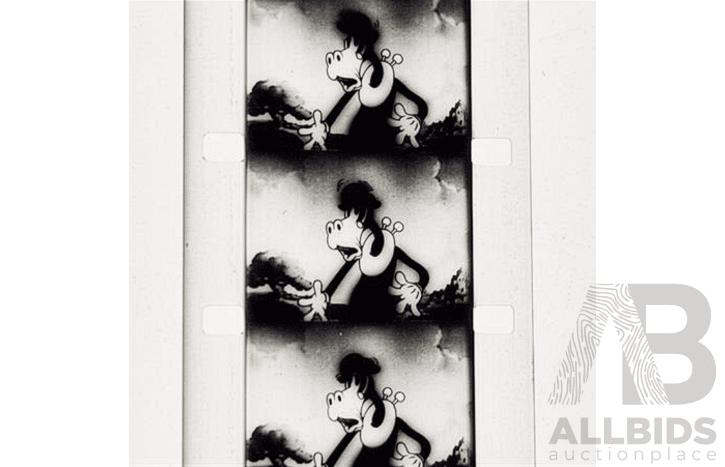 Collection of Three Early Walt Disney 8mm Cartoon Films, Including 'Building a Building' (1933)