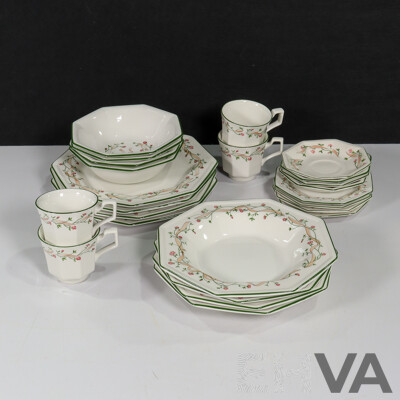 24 Piece Dinnerware Set by Johnson Brothers, Made in Staffordshire, England