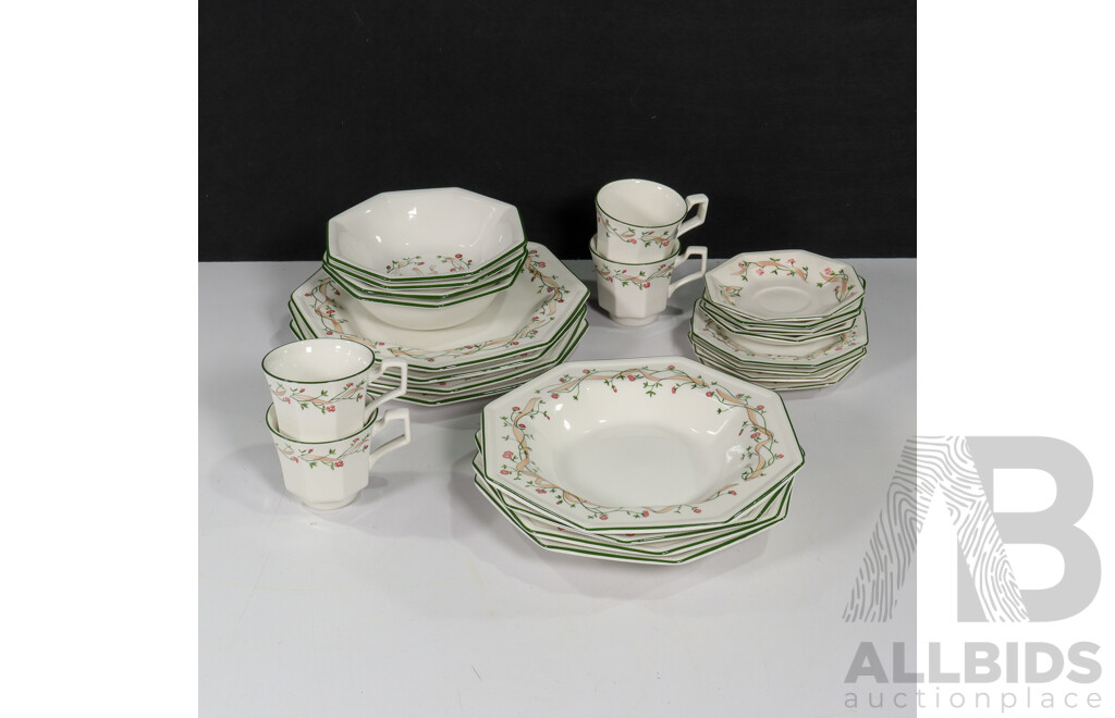 24 Piece Dinnerware Set by Johnson Brothers, Made in Staffordshire, England