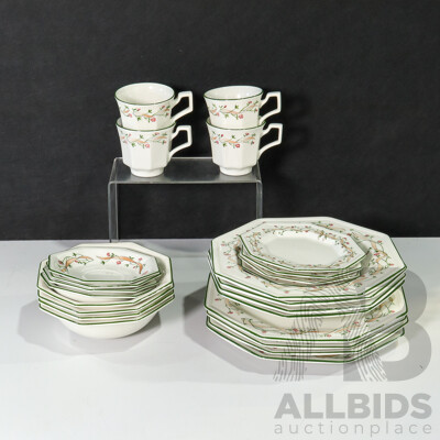 24 Piece Dinnerware Set by Johnson Brothers, Made in Staffordshire, England