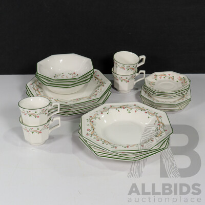 24 Piece Dinnerware Set by Johnson Brothers, Made in Staffordshire, England