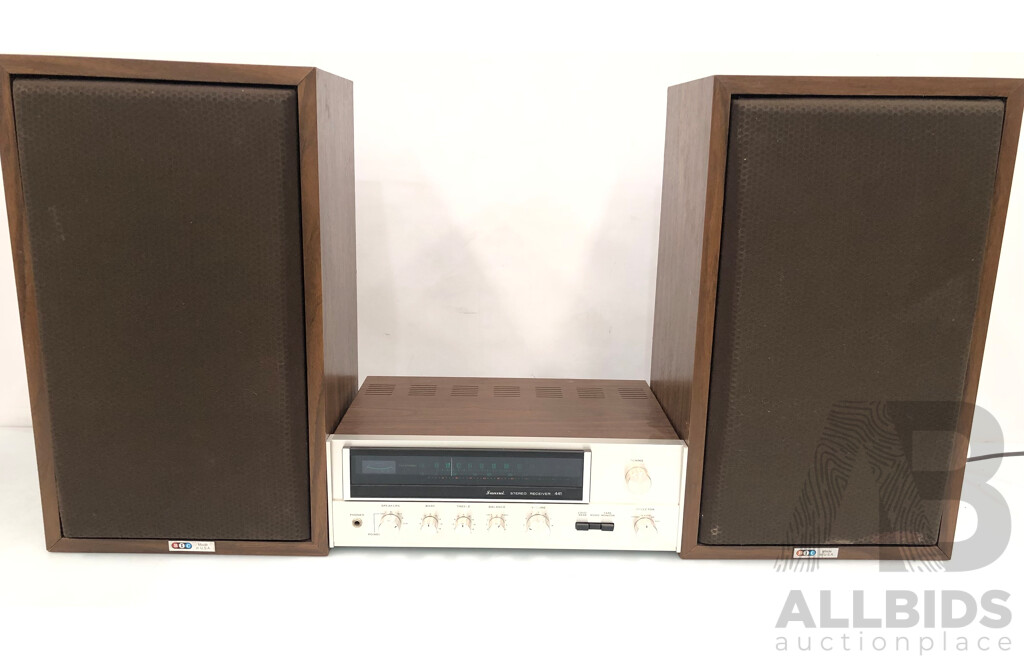Sansui 441 Stereo Receiver and Pair of BIC Venturi Three Way Speakers