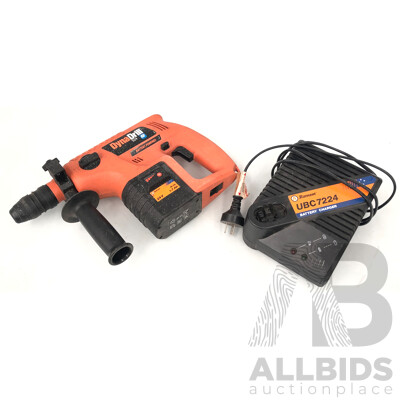 Ramset Dyna Drill 524 Cordless 24 Volt NiCd Rotary Hammer Drill