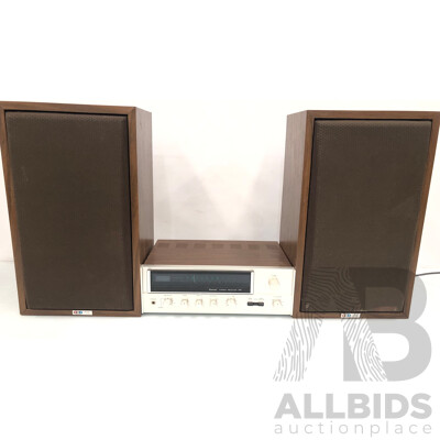 Sansui 441 Stereo Receiver and Pair of BIC Venturi Three Way Speakers