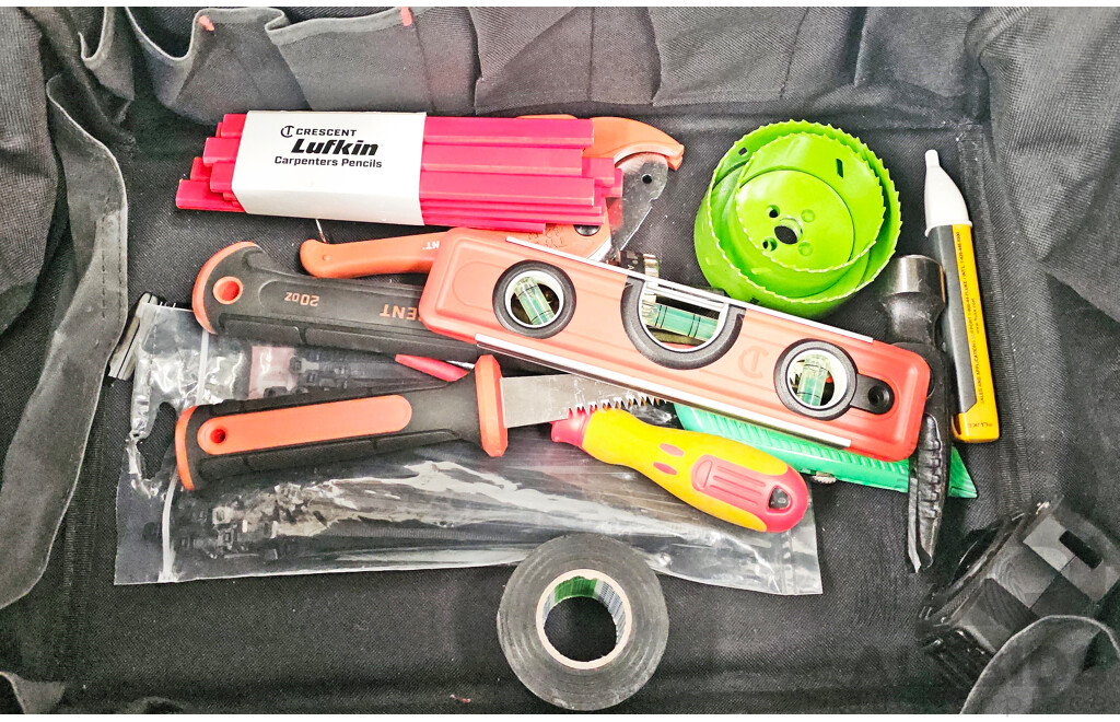 Crescent 32 Pocket Tool Bag W/ Additional Tools